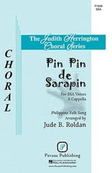 Pin Pin de Sarapin SSA choral sheet music cover